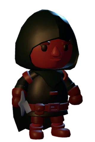 A hooded cultist with a dagger